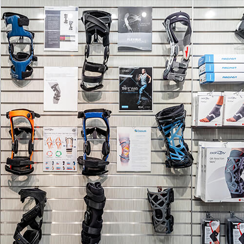 Custom Foot Orthotics Wall Display | Dundas University Health Clinic