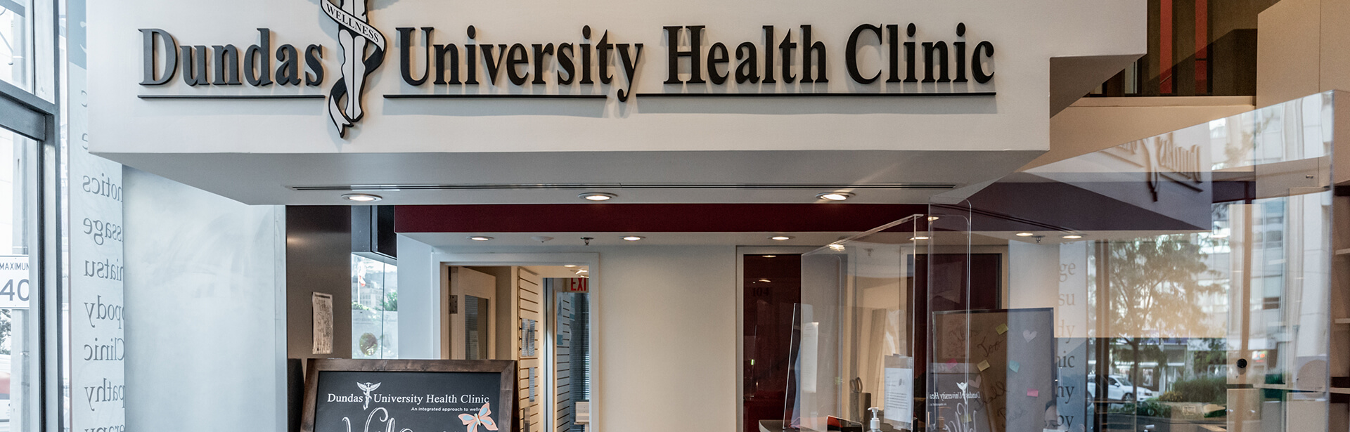 Clinic Tour | Reception Counter | Dundas University Health Clinic