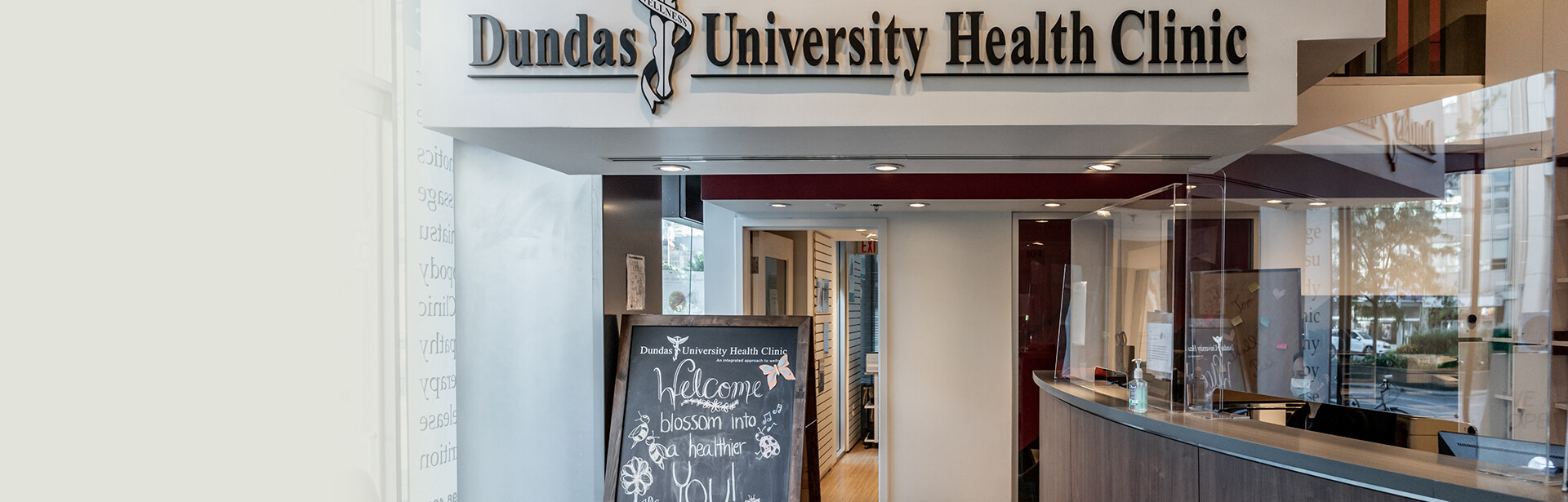 Reception Counter | Dundas University Health Clinic